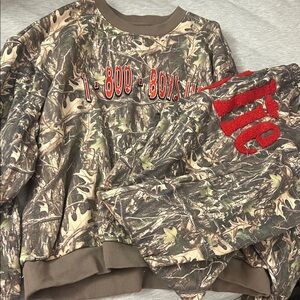Boys Lie Manhunt Camo Sweat Set